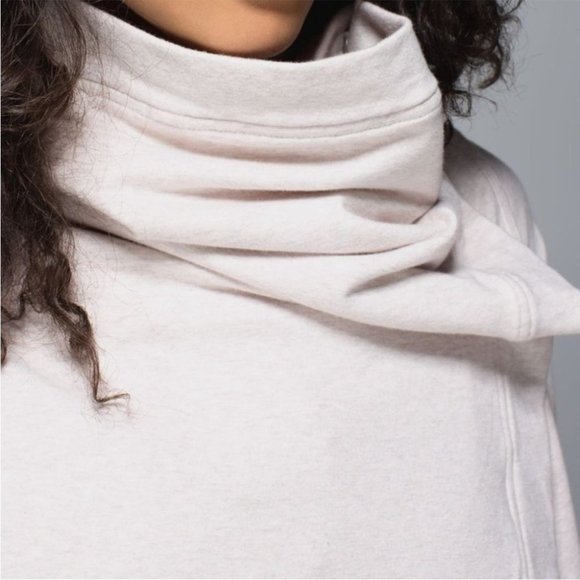 Lululemon Savasana Wrap Sweater Coal Strata Stripe - Picture 3 of 16